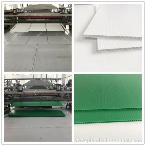 Corrugated Plastic / Hollow PP for Silkscreen Printing PP Coroplast Sheet 100% Virgin Material Advertising High Surface Hardness